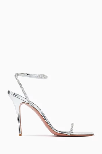 Diamanté 105 Sandals in Metallic Leather