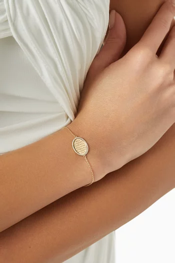 Not So Vintage Ayat Al Kursi Diamond Bracelet in 18kt Gold