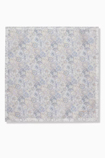 Floral Pocket Square in Silk