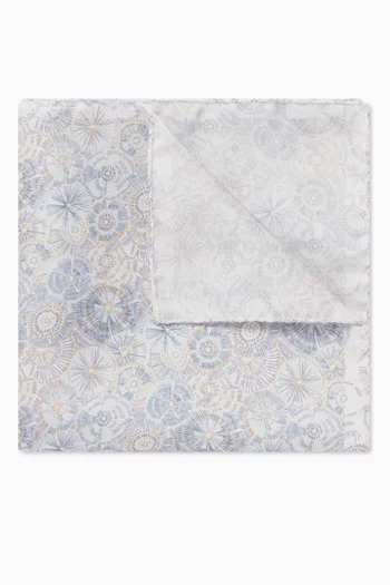 Floral Pocket Square in Silk