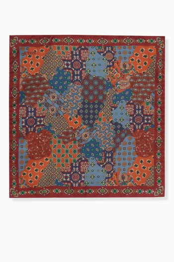 Patchwork Pocket Square in Silk