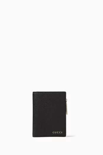 Logo Coin Wallet in Leather