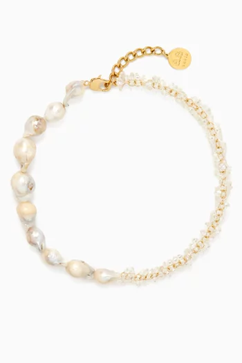 Chloe Keshi-pearl Necklace in 18kt Gold-plating
