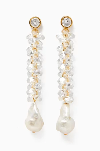 Chloe Keshi-pearl Drop Earrings in 18kt Gold-plating
