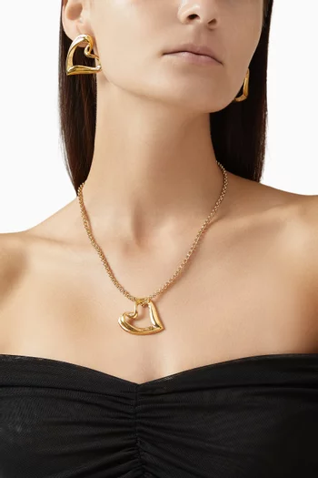 Evangeline Heart Necklace in 18kt Gold-plating