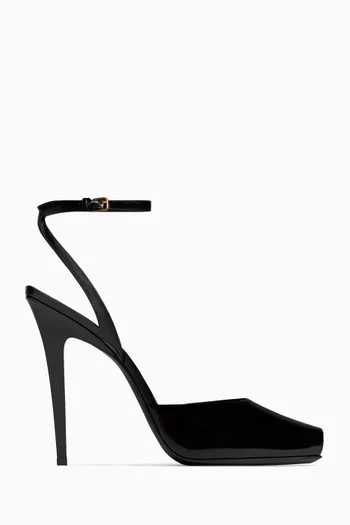 Ysl black patent heels online