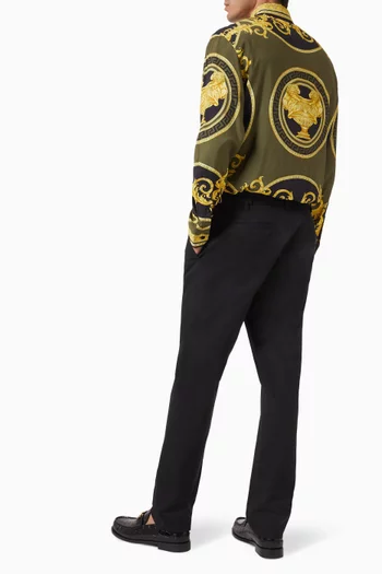 La Coupe des Dieux Paneled Shirt in Viscose