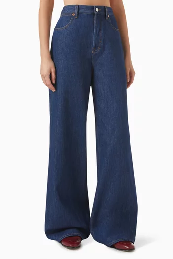 Wide-leg Jeans in Denim