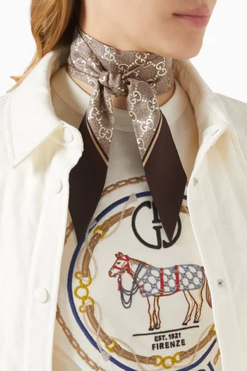 GG Neck Bow in Silk