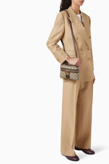 Ophidia Super Mini Shoulder Bag in GG Supreme Canvas