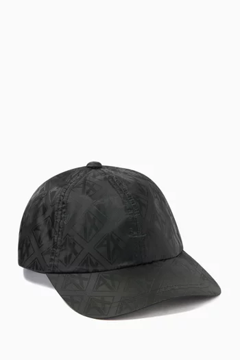 AX Logo Cap in Satin