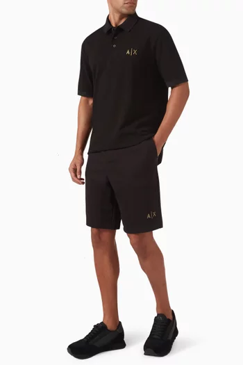 Logo Shorts in Cotton-fleece