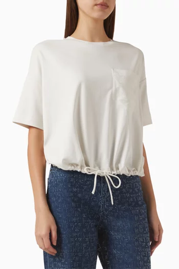 Embellished Eagle T-shirt in Cotton-jersey