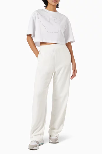 Crop T-shirt in Stretch-jersey
