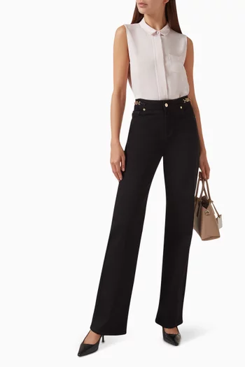 J4F high-rise straight-leg jeans in Denim