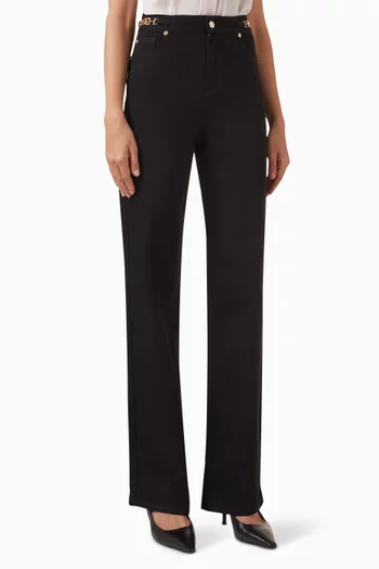J4F high-rise straight-leg jeans in Denim