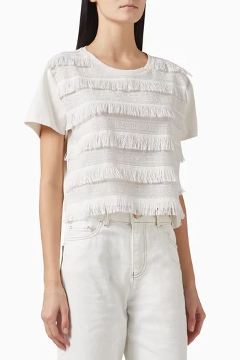 Fringe T-shirt in Cotton