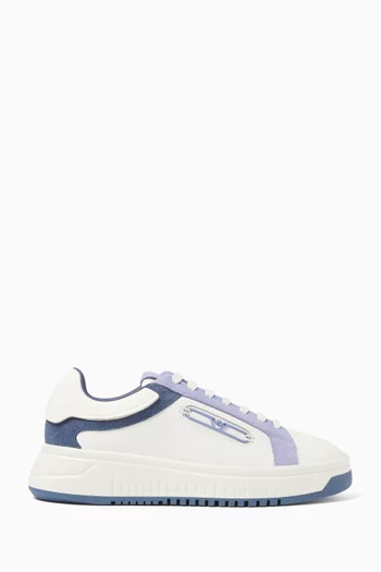 Eagle Plate Sneakers in Leather