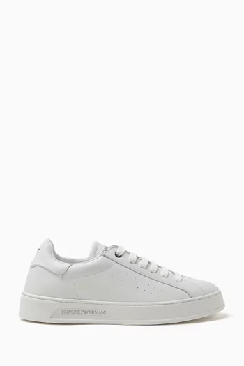 Logo Sneakers in Leather