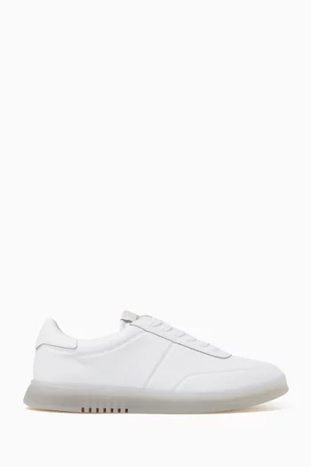 Logo Sneakers in Leather