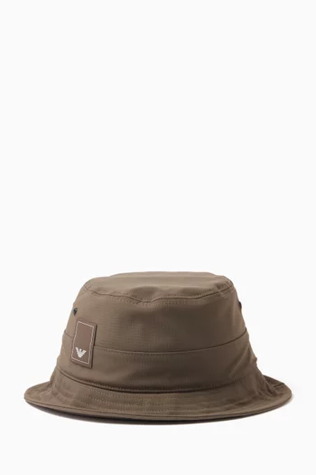 Logo Patch Bucket Hat