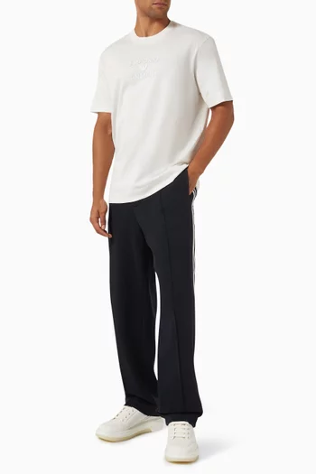 Macro EA Logo T-shirt in Cotton Jersey