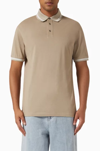 Eagle Logo Polo Shirt in Cotton
