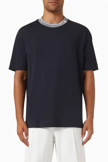 Micro Eagle Logo T-shirt in Cotton