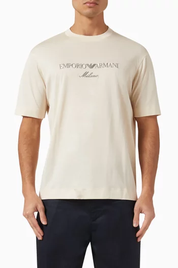 Eagle Logo T-shirt in Lyocell-blend