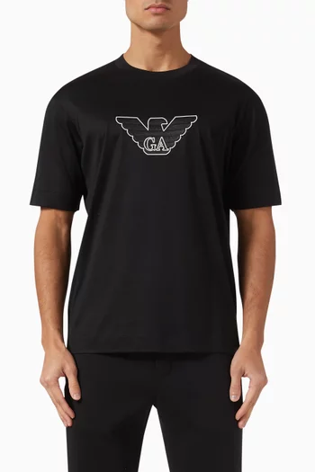 Eagle Logo T-shirt in Lyocell-blend