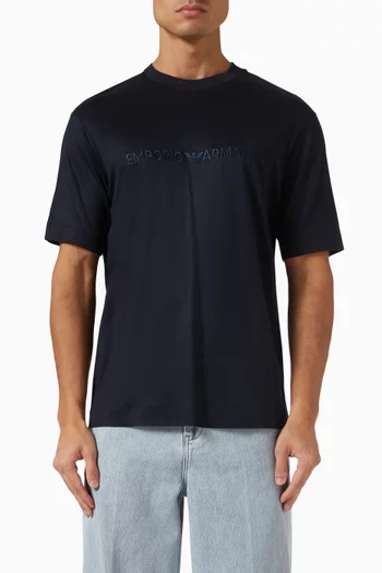 Logo T-shirt in Lyocell-blend