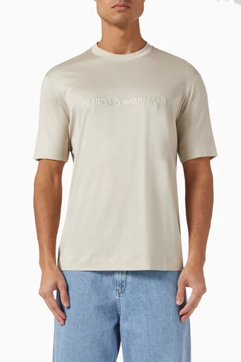 Logo T-shirt in Lyocell-blend