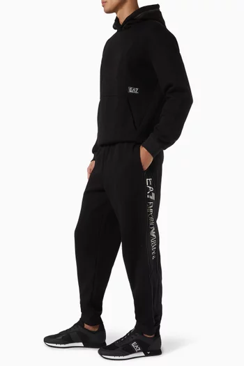 EA7 Logo Drawstring Sweatpants