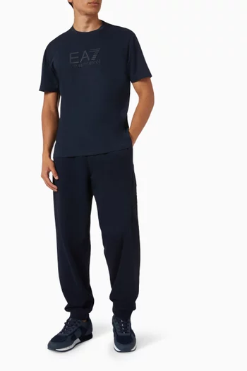 EA7 Logo Sweatpants in Cotton