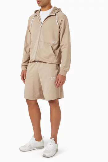 EA7 Logo Shorts in Jersey