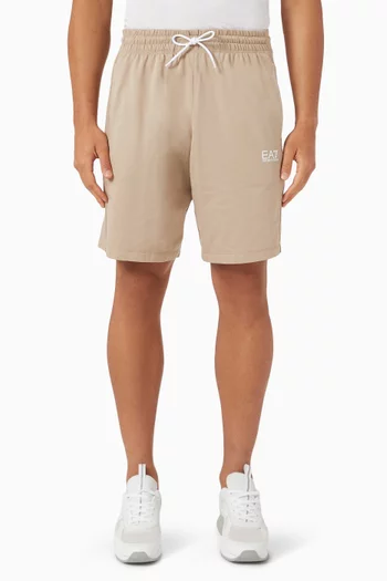 EA7 Logo Shorts in Jersey