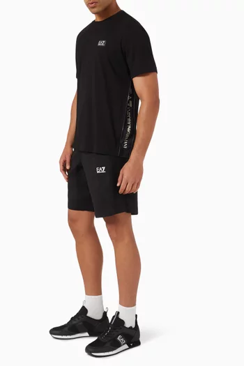 EA7 Logo Shorts in Jersey
