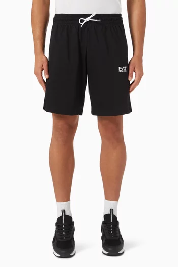 EA7 Logo Shorts in Jersey