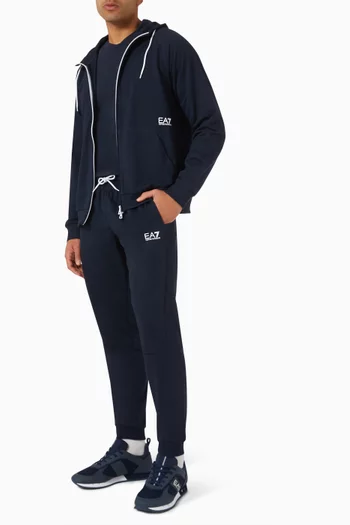 EA7 Logo Sweatpants in Cotton
