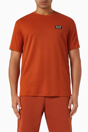 EA7 Logo T-shirt in Jersey