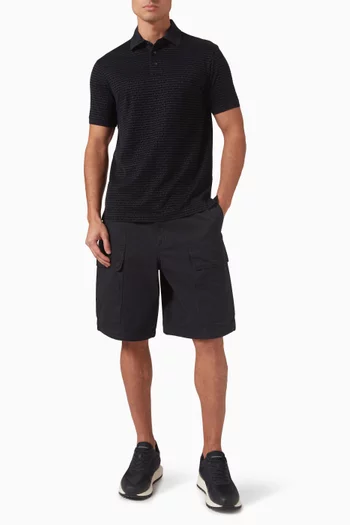Cargo Bermuda Shorts in Cotton-blend