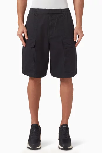 Cargo Bermuda Shorts in Cotton-blend