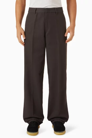 Straight-leg Pants in Canvas