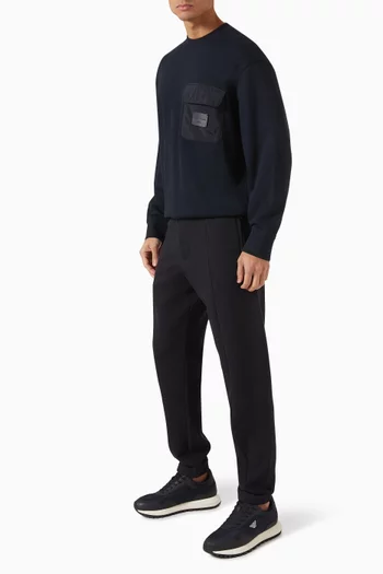 Chest Pocket Sweatshirt in French Terry Jersey