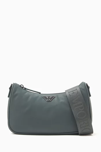 Eagle Logo Crossbody Bag in Nylon