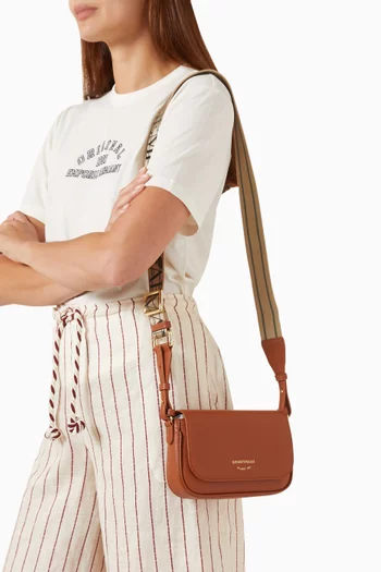 Mini Deer-print Shoulder Bag in Faux Leather