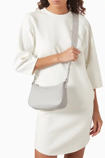 Baguette Crossbody Bag in Faux Leather