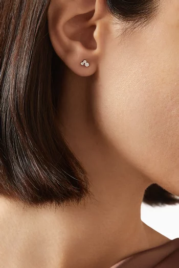 CZ Stud Earrings in Sterling Silver