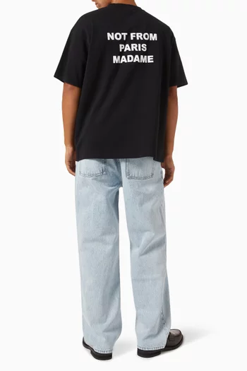 Le T-shirt Slogan in Cotton Interlock