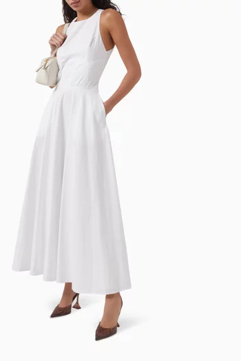 Homage Maxi Dress in Cotton-poplin